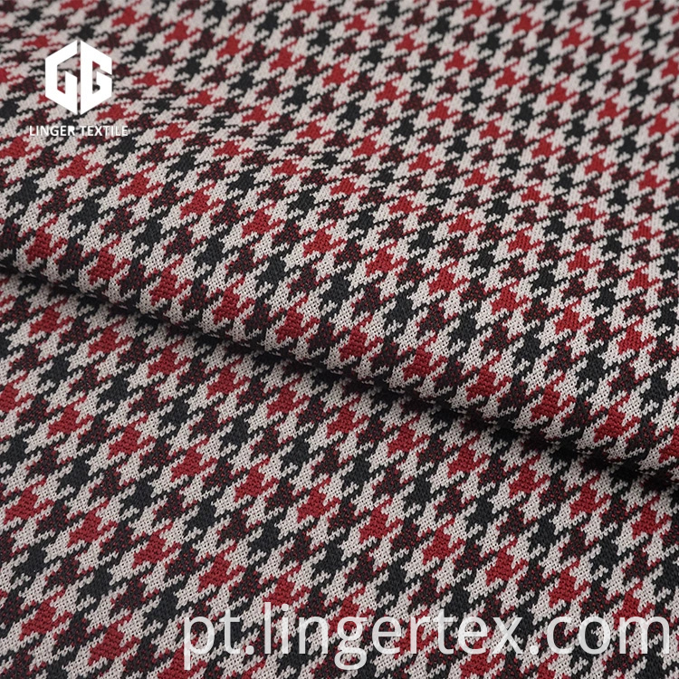 Novos tecidos Houndstooth Jacquard de poliéster 2019